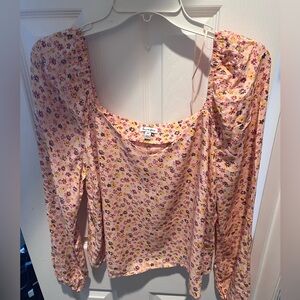 Cider Floral Blouse in Pink and Yellow